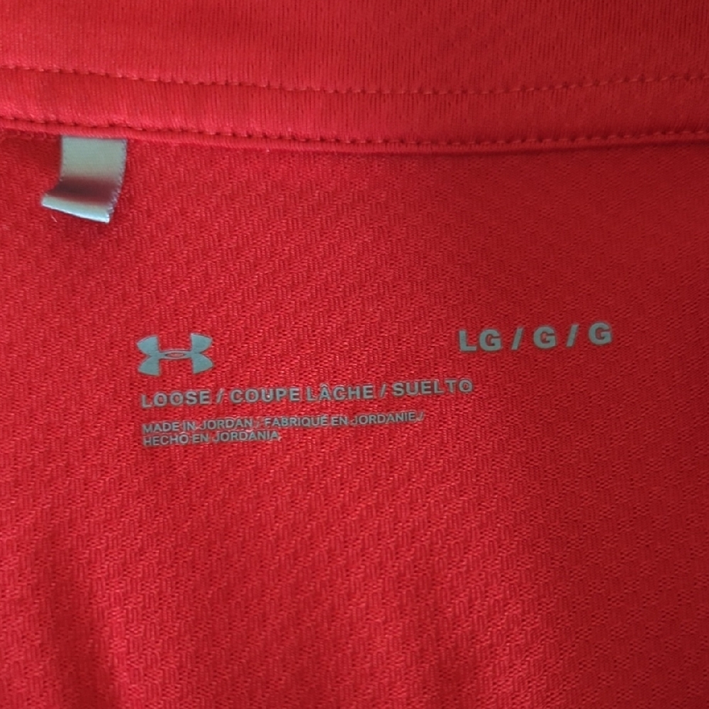 Red Men's Budweiser Top - Picture 2 of 3
